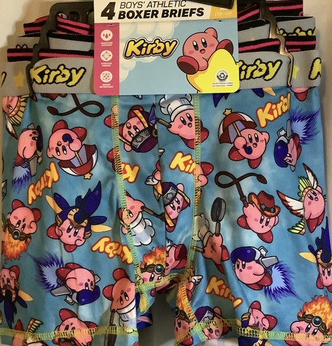 Kirby Boys Boxer Briefs, 4 Pack, Size Large 10 - 12, New, Moisture Wicking - Picture 3 of 9