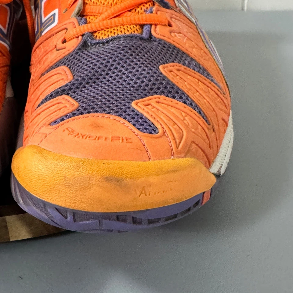 Asics Gel-Resolution Orange Purple Tennis Shoes Mens US 12 E350Y - Image 3 of 4