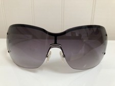 VINTAGE Authentic Gucci Shield Sunglasses, GG 1825/S. White Monogram.