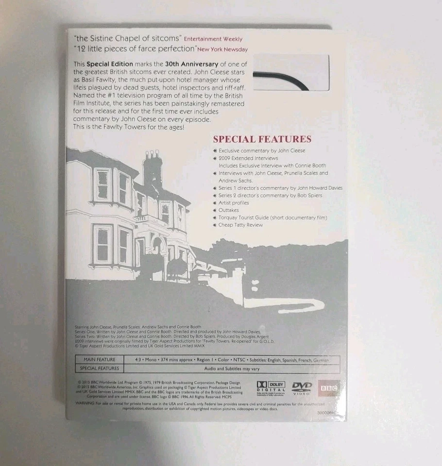Fawlty Towers: Complete Remastered Collection DVD 3 Disc Set BBC 2015 - Imagem 2 de 4