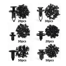 200Pcs Bumper Clips Retainer Auto Car Rivets Fastener Fender Push Pin Trim