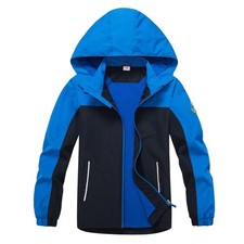 mumrap Boys Waterproof Jacket Lightweight,Hooded Raincoat For Kids,Outdoor