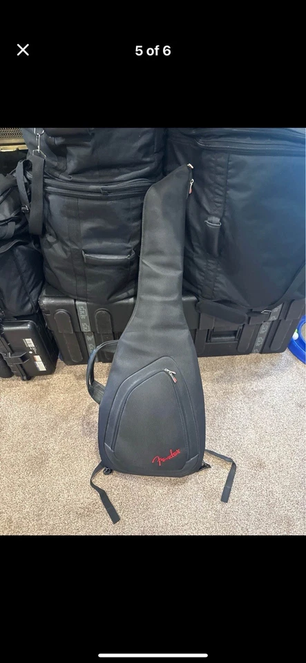 Fender Standard Stratocaster Black Electric Rare Left Handed Guitar With Case - Image 4 of 4