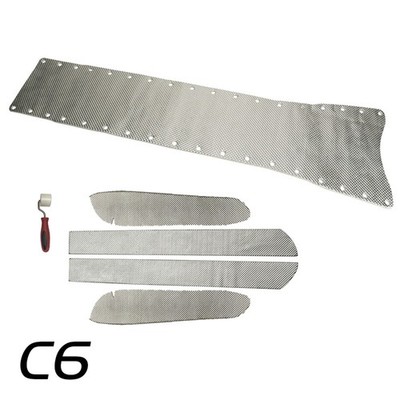 Design Engineering 50532 Trans Tunnel Heat Shield 5pc Complete Kit C6 Corvette