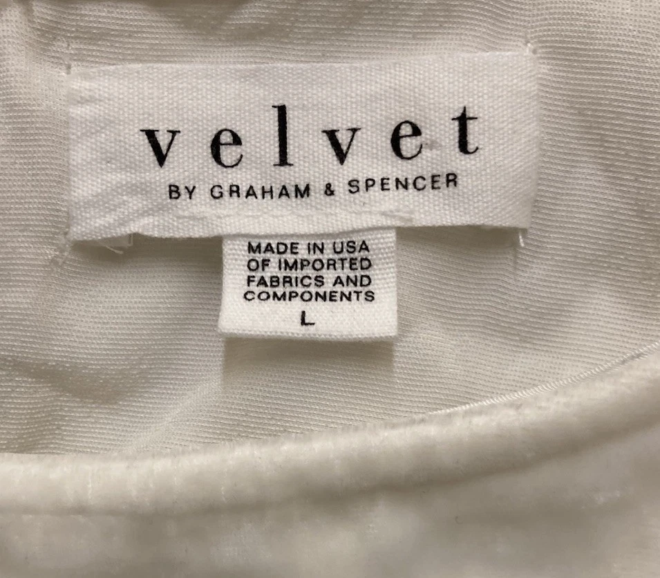 Топ женский Velvet By Graham & Spencer большой рукав с шариковым отверстием для ключей шелковая смесь - Изображение 3 из 3