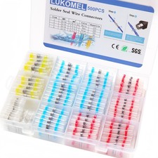 Solder Seal Wire Connectors, Self Soldering Heat Shrink Butt Connector Solder...