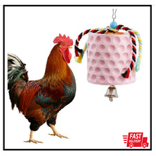 Chicken Beak Grinding Calcium Stone with Bell Chicken Coop Accessory NEW