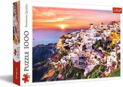 TREFL - Puzzle 1000 Teile Ein Sonnenuntergang über Santorini -  - TRF10435