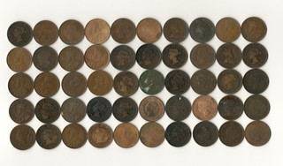 50 pc lot Canada Large Cents Actual Pictures NO RESERVE