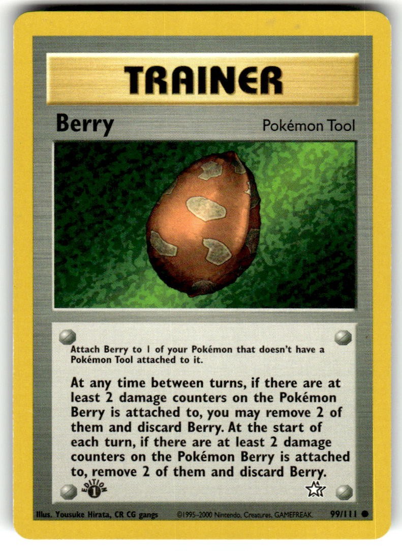 Pokemon Card - Berry Neo Genesis 1st Edition 99/111 Common NM