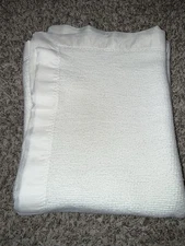Baby Morgan? Bright Future ACRYLIC Thermal Waffle Weave Blanket White NYLON Trim