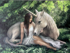 Pure Heart canvas, anne stokes Beautiful!