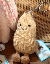 NWT Jellycat Amuseables Peanut Bag Charm   Cute Plush Keychain Toy Gift HOT