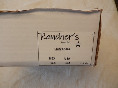 Rancher's Boot Company Children's Cowboy Boots Crazy Choco Size 10.5