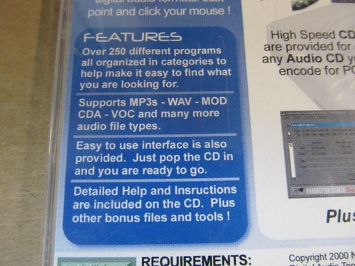 Digital Audio Toolkit CD-ROM for Windows Players Recorders Walkman - 第 4/6 張圖片