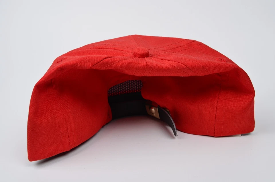 Nuevo de Colección Años 80 Guijarro Playa Rojo Cuerda Imperial Cuero Correa Trasera Sombrero de Golf PGA Tour Foto 2 de 4