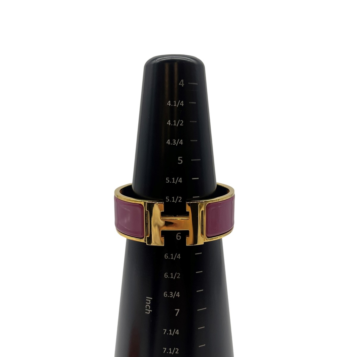 Authentic HERMES Clic Clac GM Rose Purple Bracelet ST1127 Authentic HERMES Clic Clac GM Rose Purple Bracelet ST1127