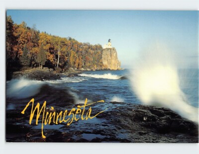 Postcard Split Rock Lighthouse Two Harbors Minnesota USA