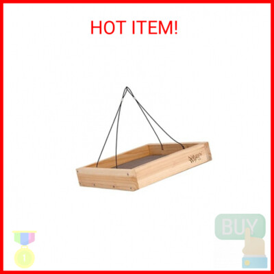 Nature's Way Bird Products CWF3 Cedar Platform Tray Bird Feeder 12'' x 12''