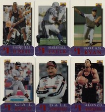 1996 Classic Assets $1 PHONE CARD Insert Set of 30 - Shaq Ryan Ripken Earnhardt