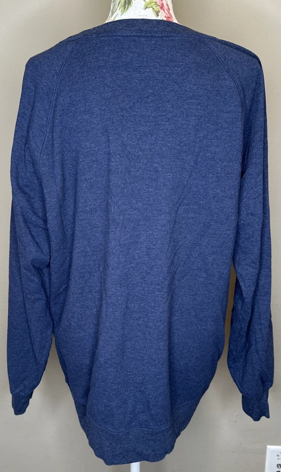 Sudadera Wildfox Mujer Talla M Azul Arco Iris Buenas Vibraciones Acogedora Pullover Foto 3 de 4