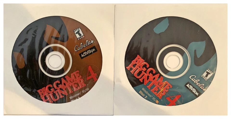 Cabela's Big Game Hunter 4 Pc 2 New Cd Roms Sealed In Paper Sleeves XP - Image 2 of 2