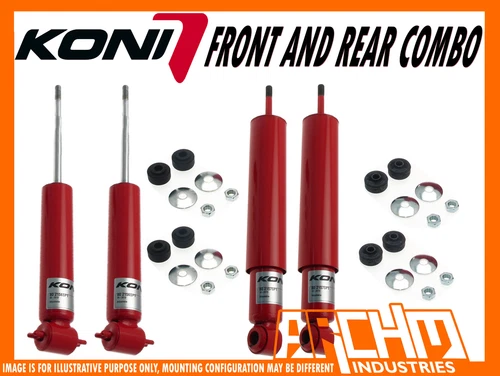 HOLDEN HQ HJ HX HZ SEDAN & WAGON FRONT & REAR KONI ADJUSTABLE SHOCK ABSORBERS