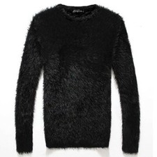 Winter Men's Jumper Tops Pullover Sweater Crew Neck Knitwear Casual Soft Snug