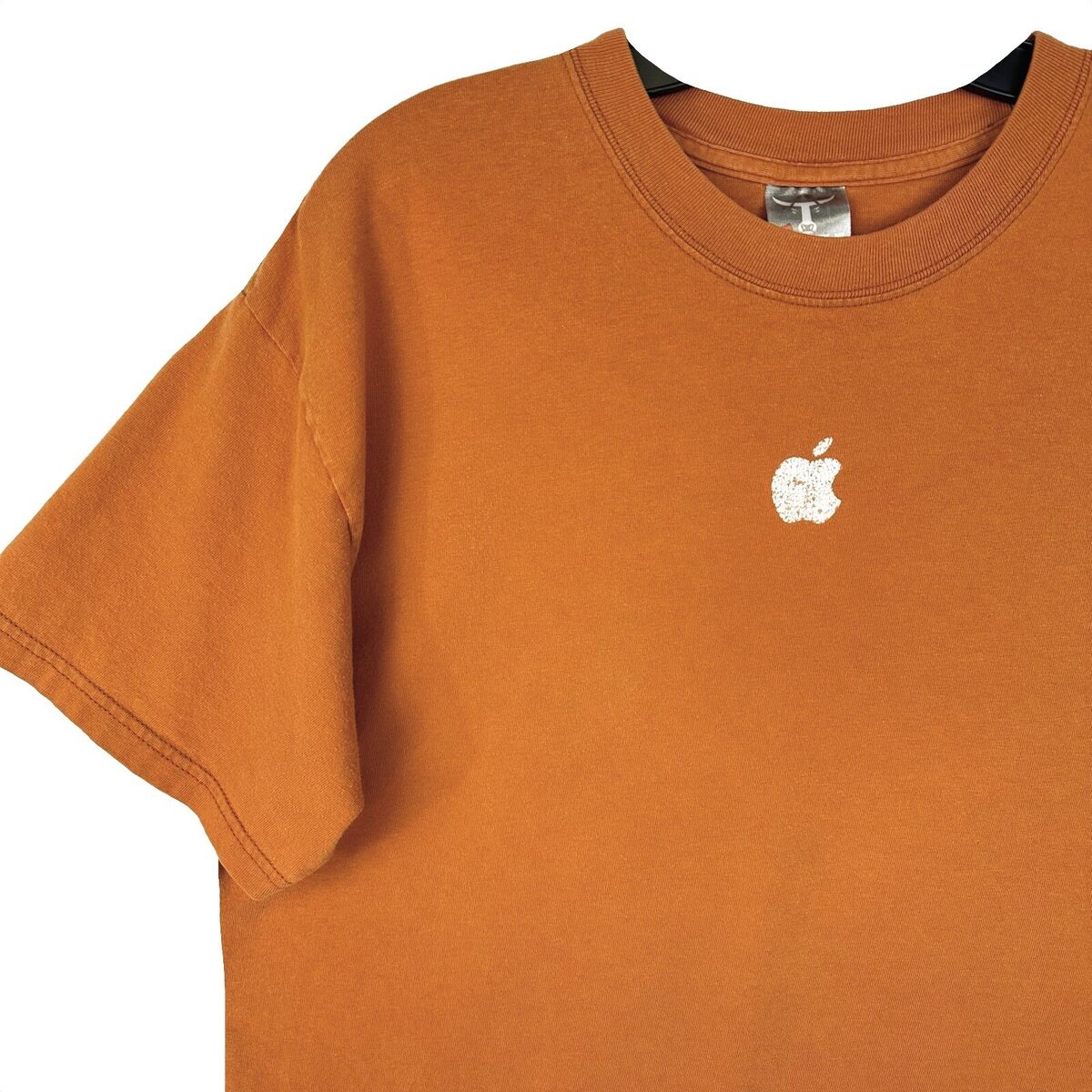 Rare Vintage Y2K Apple Center Logo Hanes Beefy-T Orange T Rare Vintage Y2K Apple Center Logo Hanes Beefy-T Orange T