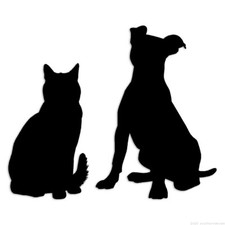 Dog Cat Rescue - Decal Sticker - Multiple Colors  Sizes - ebn6918