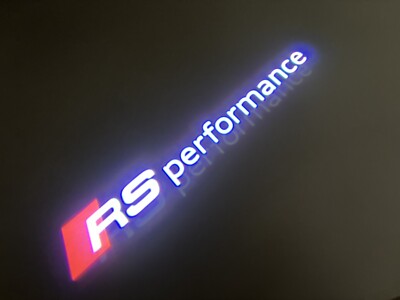 100% Original Audi RS Performance Logo Tür LED Einstiegbeleuchtung RS3 RS4 RS6