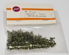 Bulk 144 pcs Vintage Zims Green Owl Eyes 4.5mm Tiny Plastic Amigurumi Craft Doll