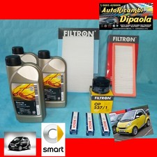 KIT TAGLIANDO + 3 CANDELE SMART COUPE/ CABRIO 451 (07 ) 1.0 BENZINA 3L OLIO 5W30