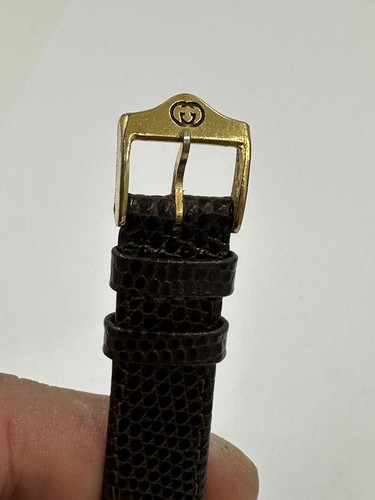 Gucci Uhr Vermeil Damen Sterling 925 Quarz Funktioniert Box Papiere 70er Vintage - Bild 8 von 14