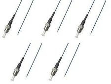 ST Singlemode 9/125 Simplex Pigtail Fiber Optic 1M 0.9 mil 5 Pack for Splice