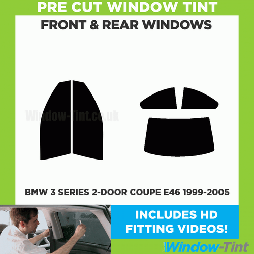 For BMW 3 Series 2-door Coupe E46 1999-05 Full Pre Cut Window Tint Kit Film Film - Picture 1 of 9