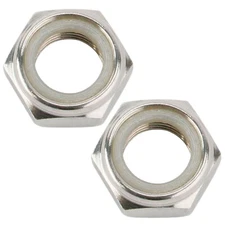 SET of 2 - 1" Axle Nut (1-14) Nylock Thin Go Kart Drift Trike Mini Bike