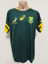 South Africa rugby jersey training Asics shirt size L