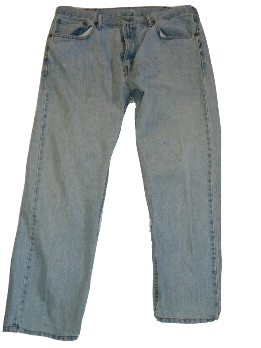 Vintage Levi's 505 Men's 38x30 Blue Jeans Straight Leg Distressed