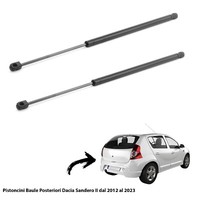 2 Gasfedern Kolben HeckträGer GepäCk X Dacia Sandero II Von 2012