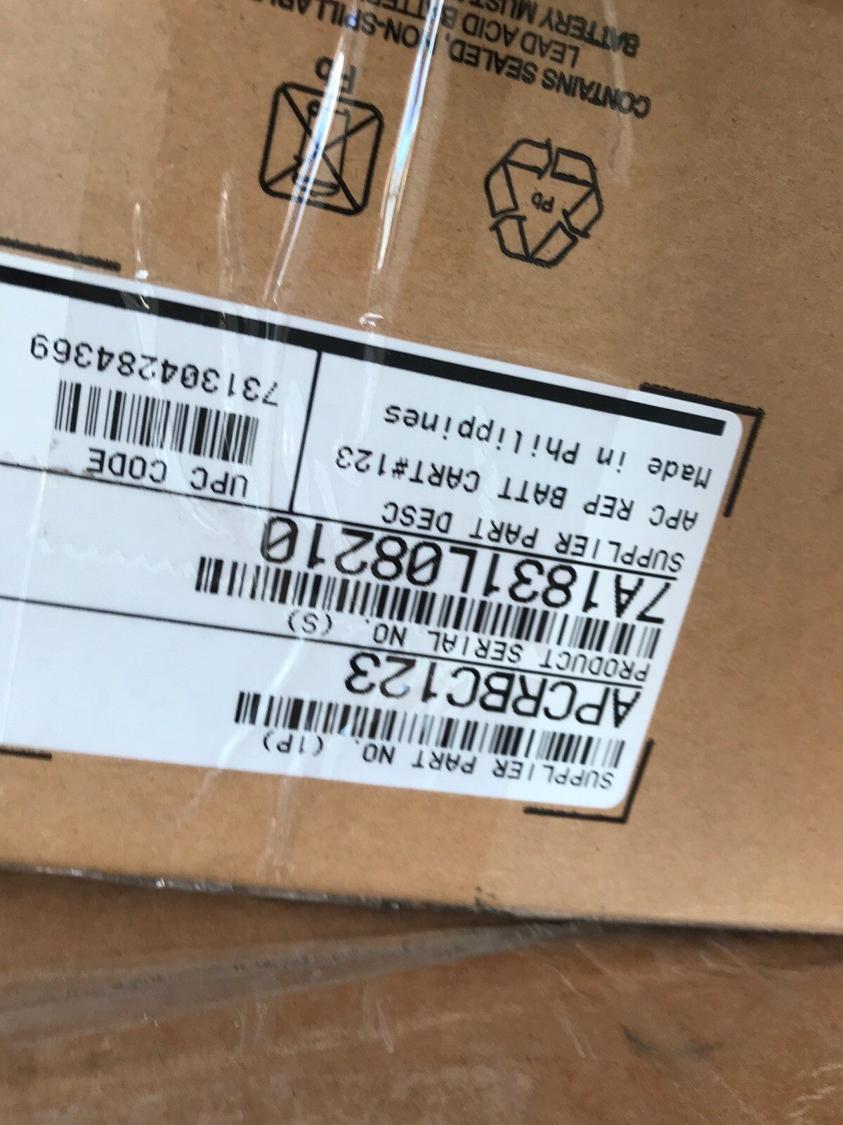 APC APCRBC123 UPS Replacement Battery Cartridge for BR1000G and select others eBay