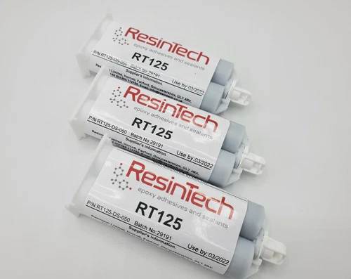 3 pack ResinTech RT125-DS-050 Flexible 2 Part Epoxy 50ML Black Motorsport Nascar