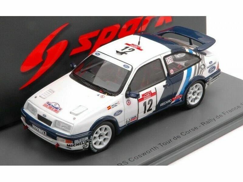 MODELLINO AUTO 1:43 SPARK FORD SIERRA SAINZ RALLY TOUR DE CORSE 1988 MODELLISMO - Immagine 4 di 4