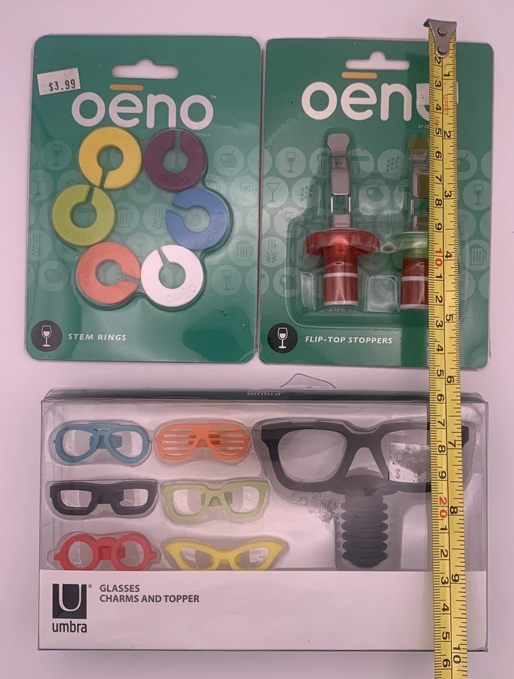 Gafas de sol Umbra marcador de copa de vino y tapones abatibles Oeno y anillos de vástago Foto 3 de 3