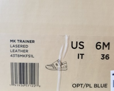Michael KORS TRAINER White Blue PERFORATED ELASTIC BAND Sneakers I