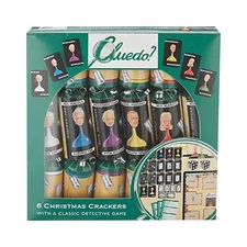 6 Pack Game Christmas Crackers Cluedo Family Fun