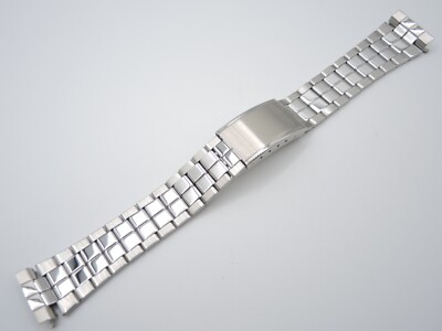 NEW 19MM STAINLESS BRACELET WITH STRAIGHT END PIECES SEIKO 7S26-8760/876A WATCH