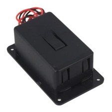 9V Bass Battery Case for Musical Instrument Black Plastic 6.9 4.1 2.5cm