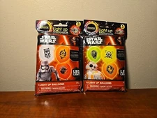 illooms Star Wars Light up Balloons 5 Pack Of Balloons Qty:2 10 Balloons Total