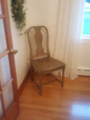 8 Pottery Barn Mabry Side Chairs Belgian Gray Grey Solid Wood